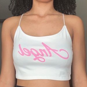 White angel tank top